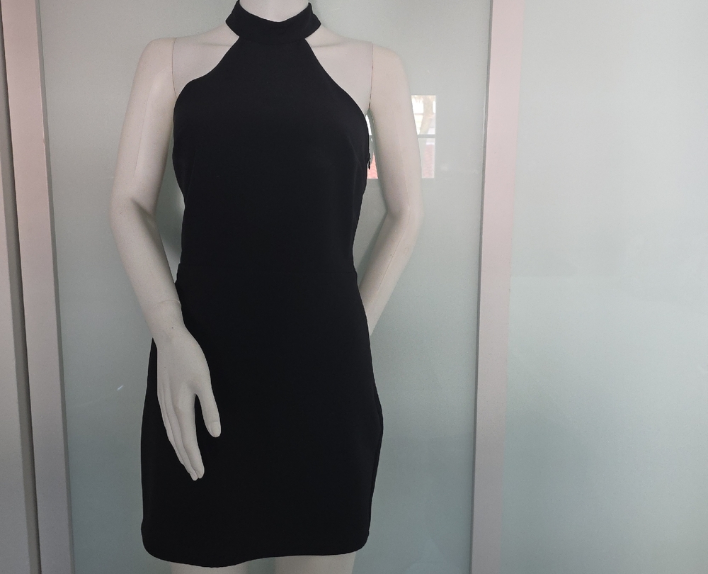 NBD Black Halter Mini Dress